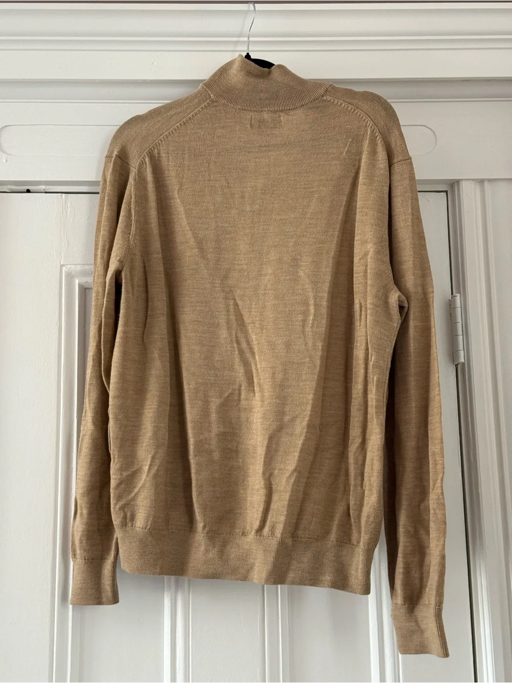 Banana Republic Sweater Mens Large 100% Merino Wool 1/4 Zip